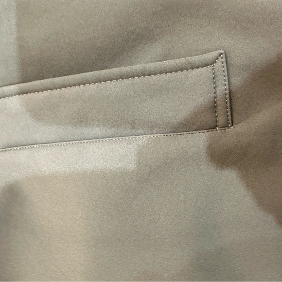 Jessica Simpson Water Resistant Softshell Long Hooded Raincoat with Ruffled Back - Picture 8 of 16